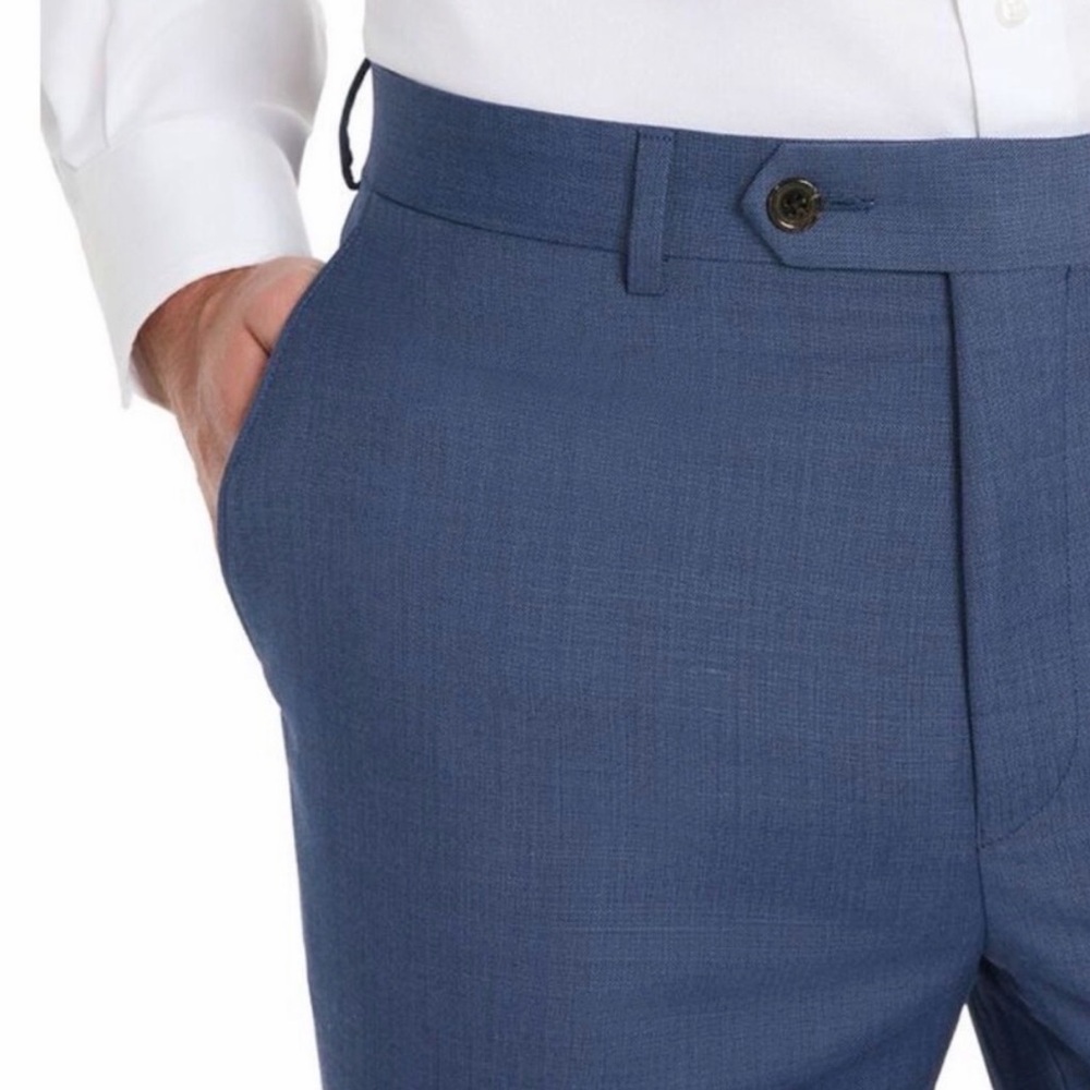 Michael Kors Men's Elegant Navy Dress Pants - Picture 4 of 16